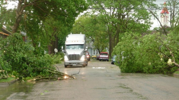Storm damage